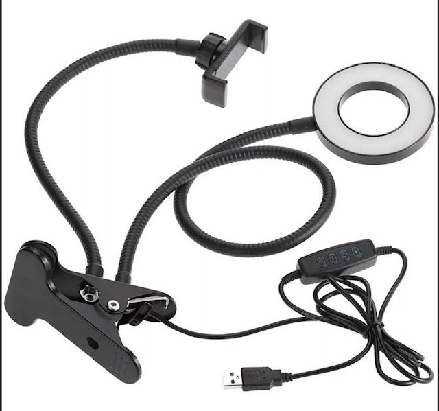 Ring Light Flexível Led Selfie Iluminador 2 In 1 Luxo