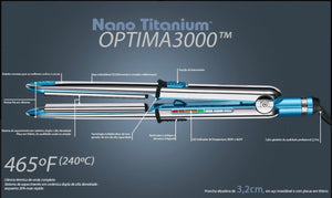 Prancha Optima 3000 Titanium PRO