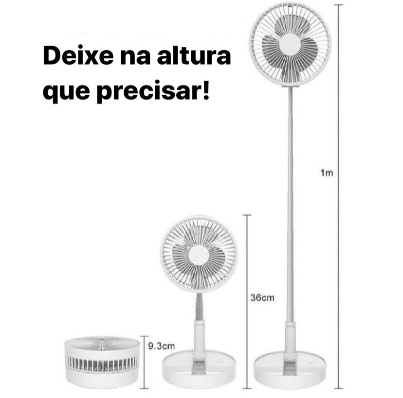 Ventilador Portátil Recarregável USB