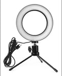 Anel de Led Com Tripé - Ring Light Usb 16cm