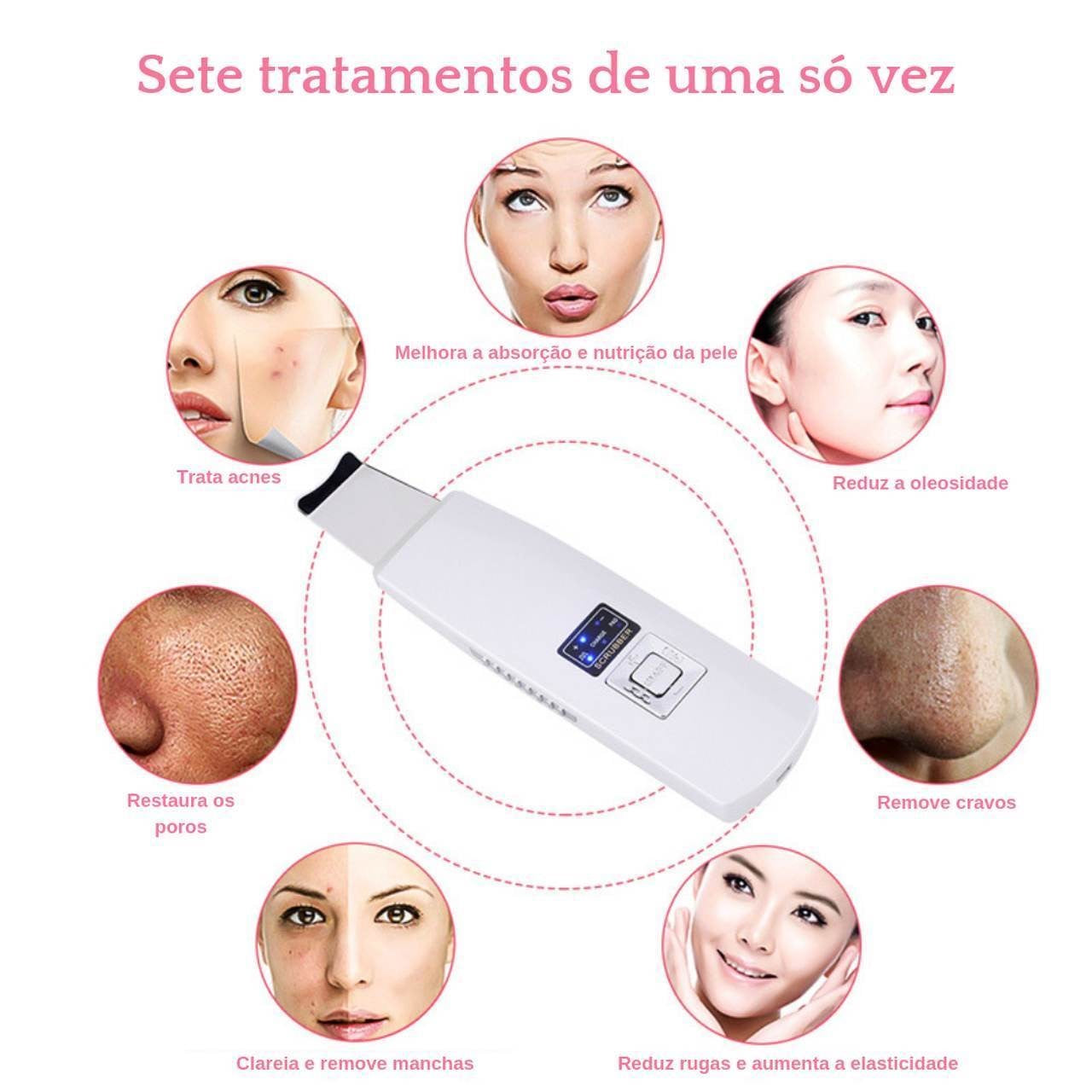 Aparelho Ultrassônico - Peeling - Limpeza de pele