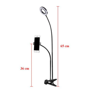 Ring Light Flexível Led Selfie Iluminador 2 In 1 Luxo