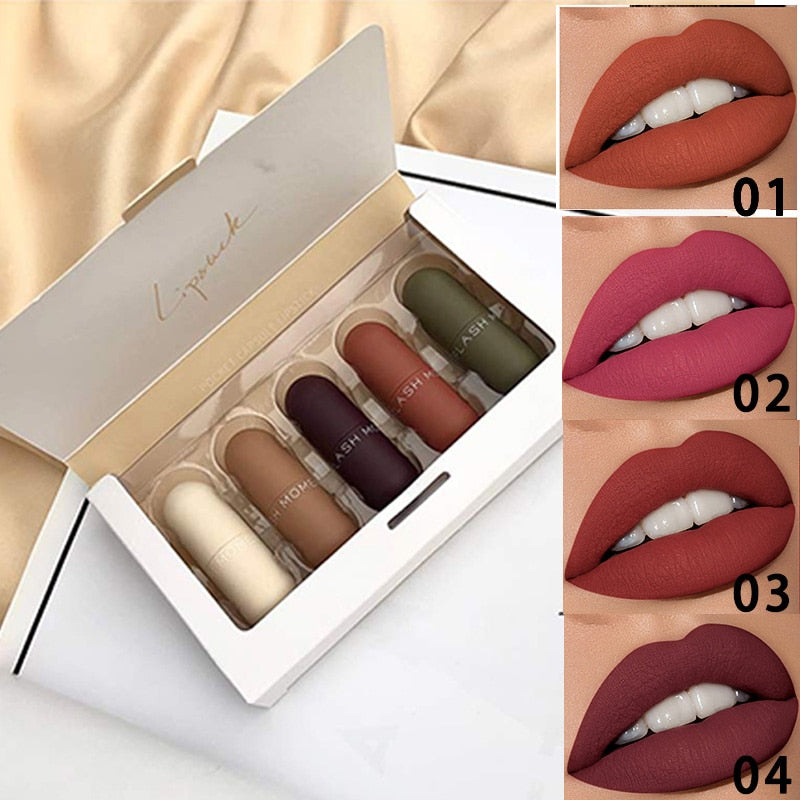 Kit Batom Profissional Matte - 5 pçs (a prova d’ água)